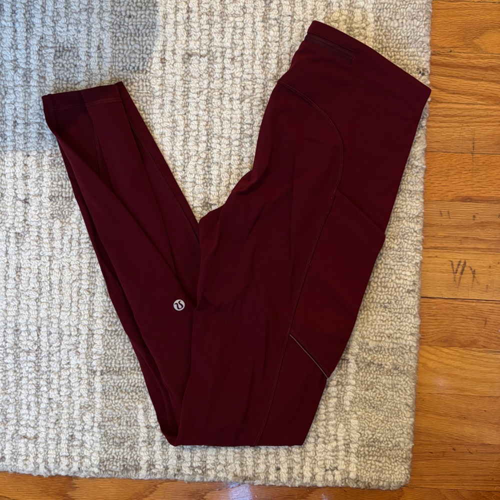 lululemon athletica Maroon Leggings